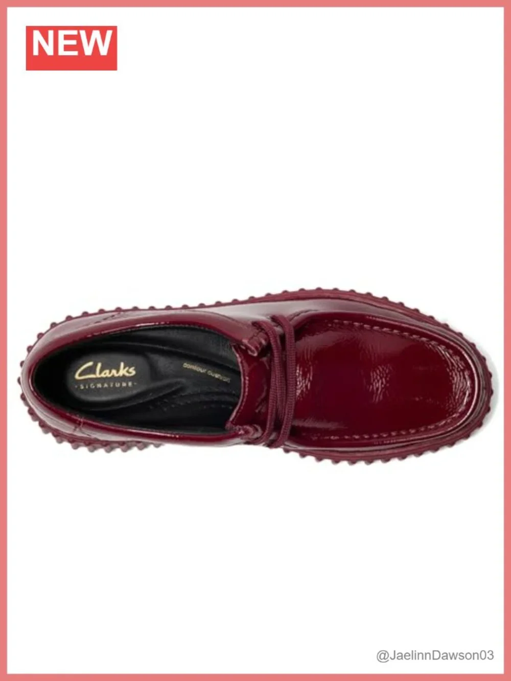 Clarks Women's Oxford Shoes Lace Up Casual Patent Leather